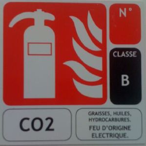 Panneau Signalétique Extincteur CO2