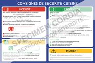 Consignes de sécurité cuisine